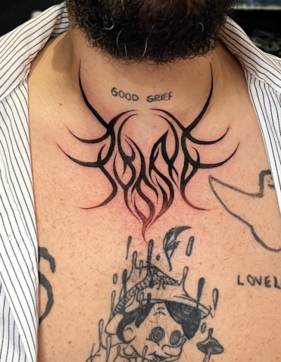 tribal lettering black lettering black tribal tattoo